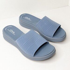 Clarks Drift Twist Platform Sandals, Light Blue, Women's 10